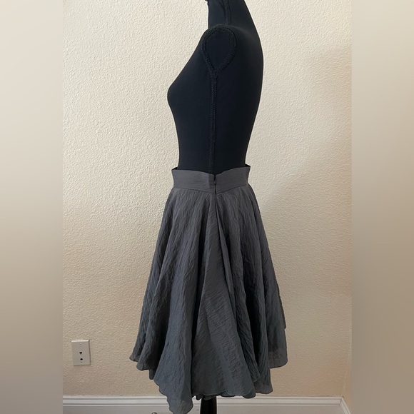 Ioanna Kourbela Gray Full Skirt Size Small - Picture 3 of 16